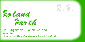 roland harth business card